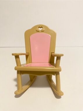 Fisher Price Loving Family Dollhouse Furniture Rocking Chair Porch Rocker VTG